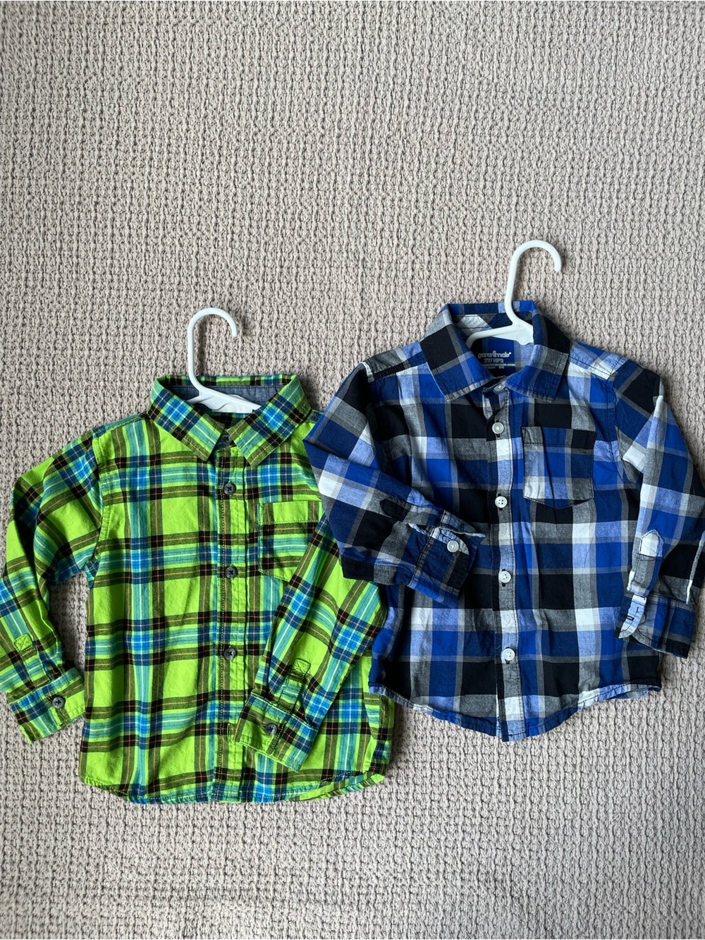 Toddler Boys Plaid Button-Up Shirt Bundle Size 2T | Crazy 8 & Garanimals